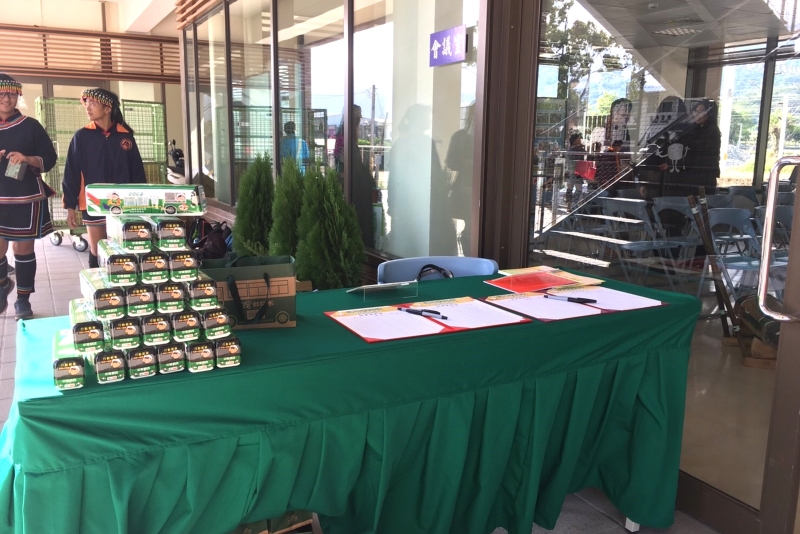 行動郵車造型水上市發表記者會