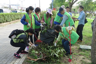 臺南郵局辦理105年關愛社區-清淨家園活動