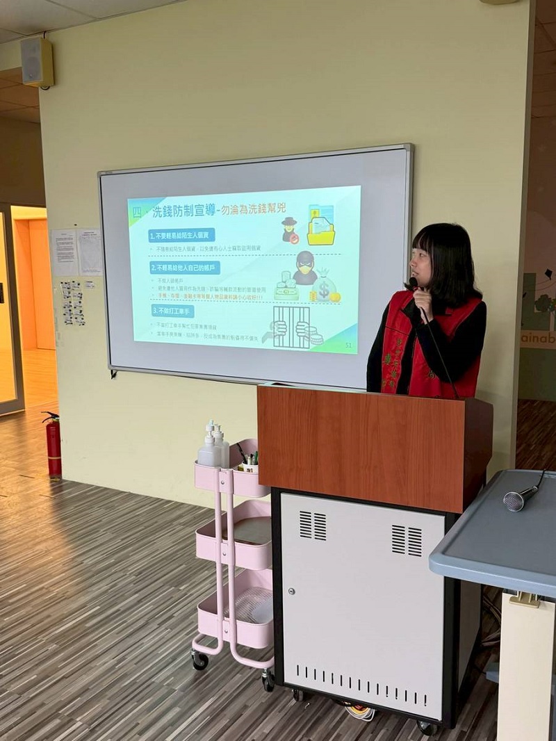 苗栗郵局辦理 「金融保險知識校園講座暨防詐宣導」活動