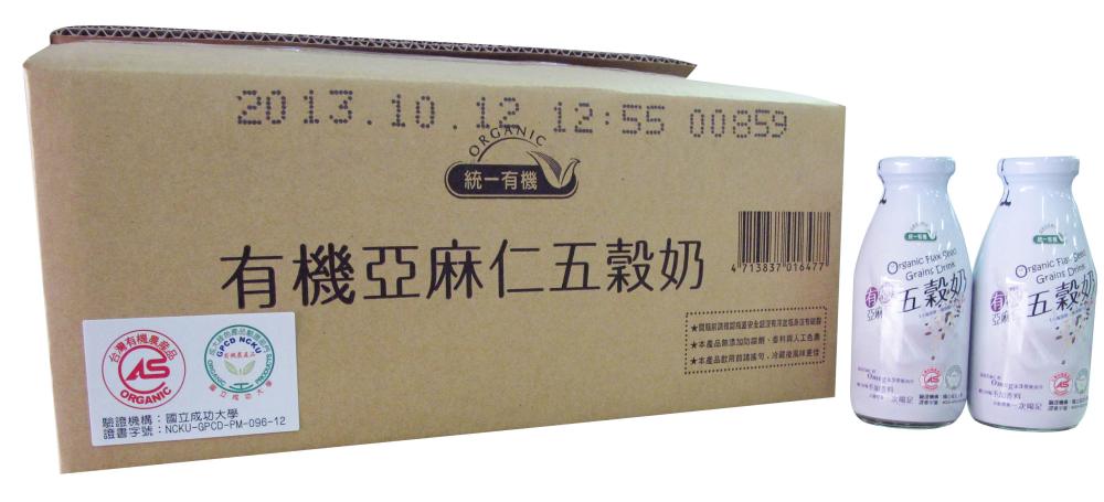 統一生機有機亞麻仁五穀奶