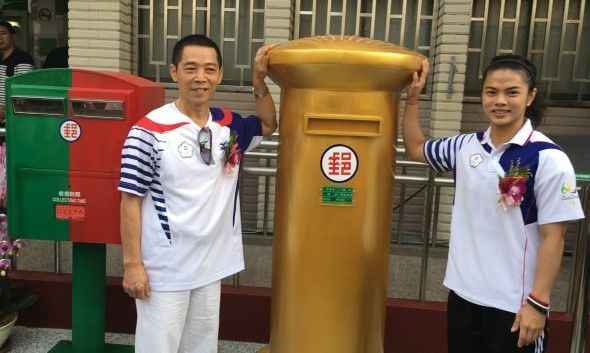 奧運金牌郵筒 圖片