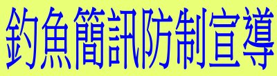 內政部警政署「釣魚簡訊防制宣導」政策說明