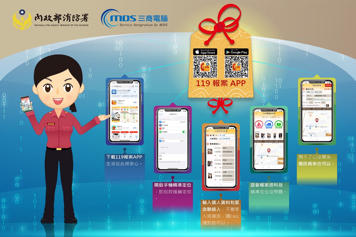內政部消防署「119報案APP」廣告
