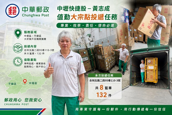 每日皆依班表確實出勤，無臨時請假或調班紀錄。當同仁因突發狀況缺勤時，能主動配合專員調度，機動出勤協助頂班，展現極佳的團隊協助精神。