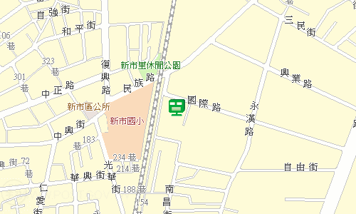 新市郵局地圖