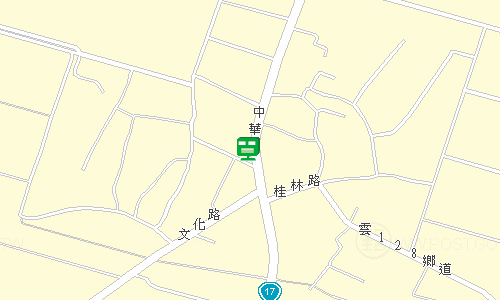 四湖郵局地圖
