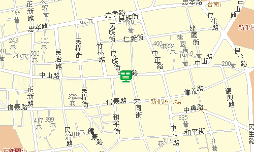 新化中山路郵局地圖