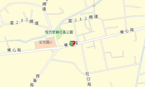 西螺埔心郵局地圖