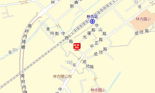 林內郵局地圖