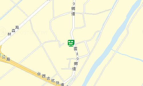 虎尾郵局地圖