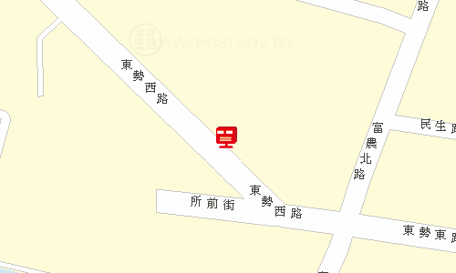 東勢厝郵局地圖