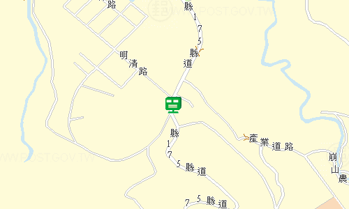 白河郵局地圖