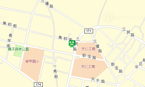 學甲郵局地圖