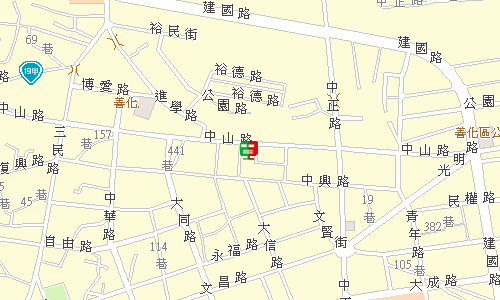 善化中山路郵局地圖