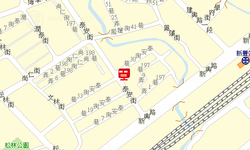 新豐郵局地圖