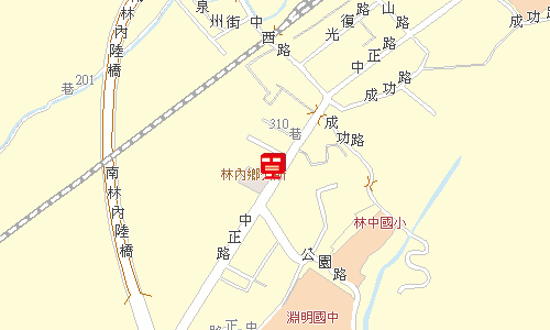林內郵局地圖