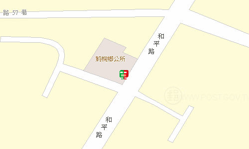 莿桐郵局地圖