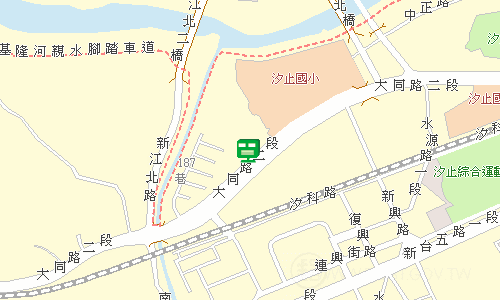 汐止郵局郵務股地圖