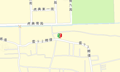 虎尾郵局地圖