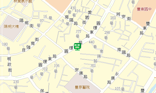 豐原郵局郵務股地圖
