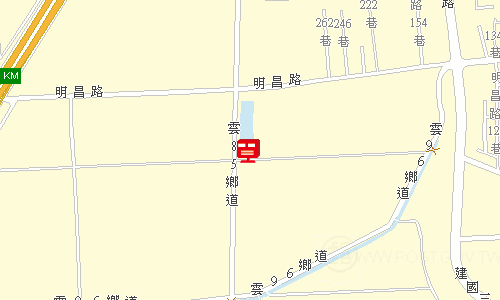 斗南郵局地圖