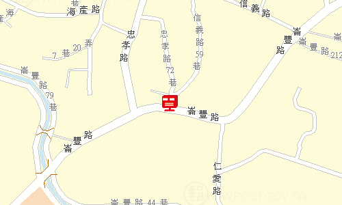 台西郵局地圖