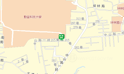 太平宜欣郵局郵務股地圖