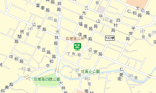 后里郵局地圖