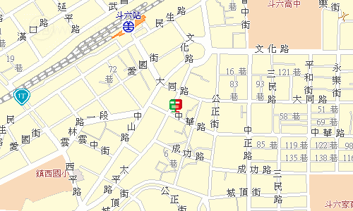 雲林郵局郵務股地圖