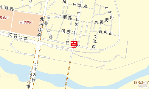 北港郵局地圖