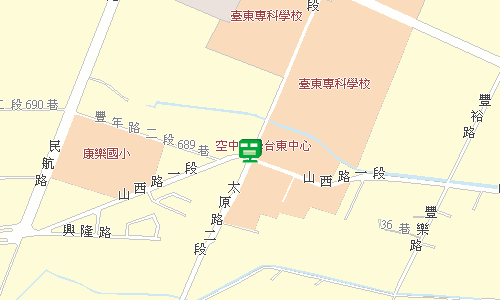 臺東郵局郵務科地圖