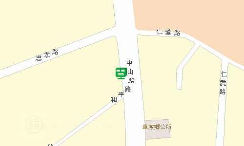 屏東恆春郵局地圖