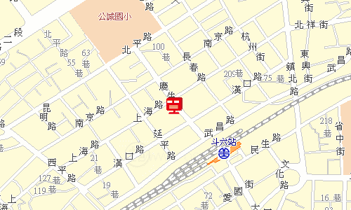 斗六鎮北郵局地圖