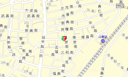 斗南郵局地圖