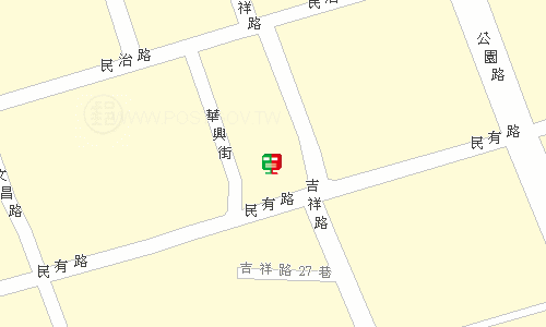 北港北辰郵局地圖