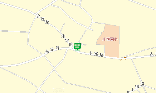 二崙郵局地圖