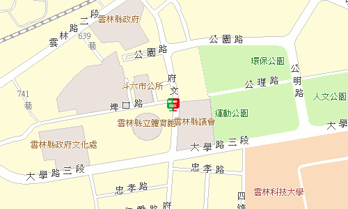 雲林郵局郵務股地圖