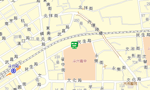 雲林郵局郵務股地圖