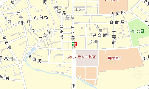 雲林郵局郵務股地圖