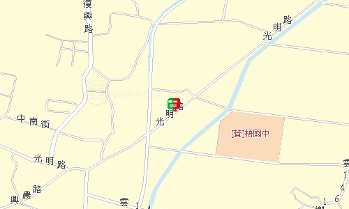 口湖椬梧郵局地圖