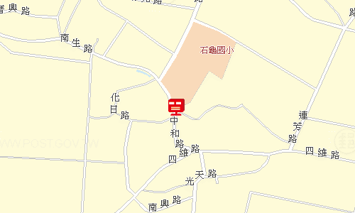 斗南石龜郵局地圖
