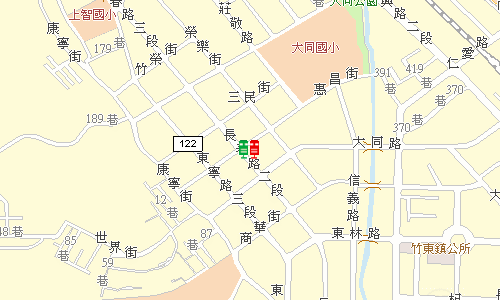 竹東郵局地圖