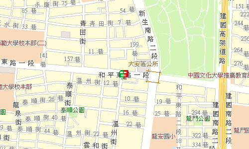 臺北郵局大安投遞股地圖