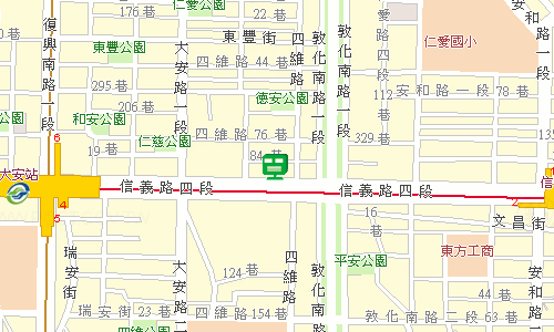 臺北郵局大安投遞股地圖