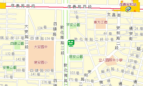 臺北郵局大安投遞股地圖