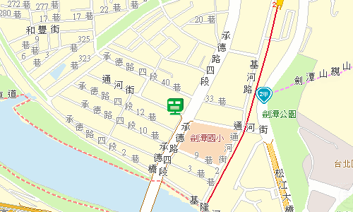 臺北郵局士林投遞股地圖