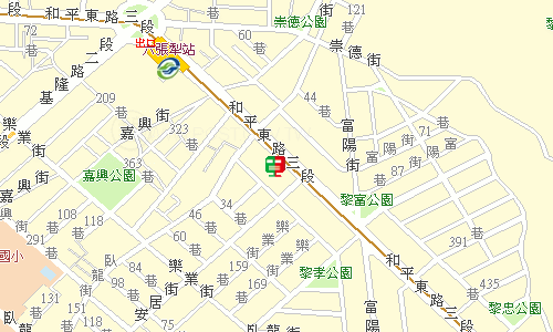 臺北郵局大安投遞股地圖