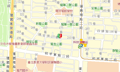 臺北郵局大安投遞股地圖