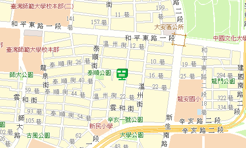 臺北郵局大安投遞股地圖