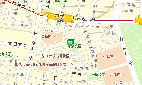 臺北郵局大安投遞股地圖